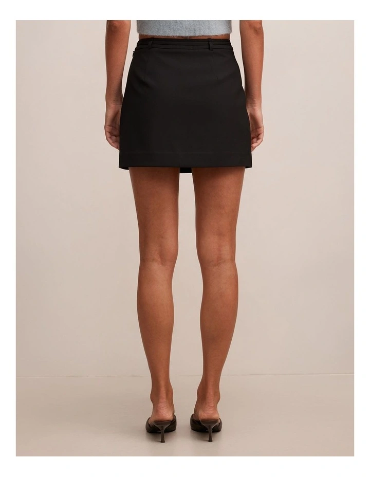 Rosa Belted Skort in Black image 2
