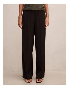 Alyssa Elastic Waist Pants in Black