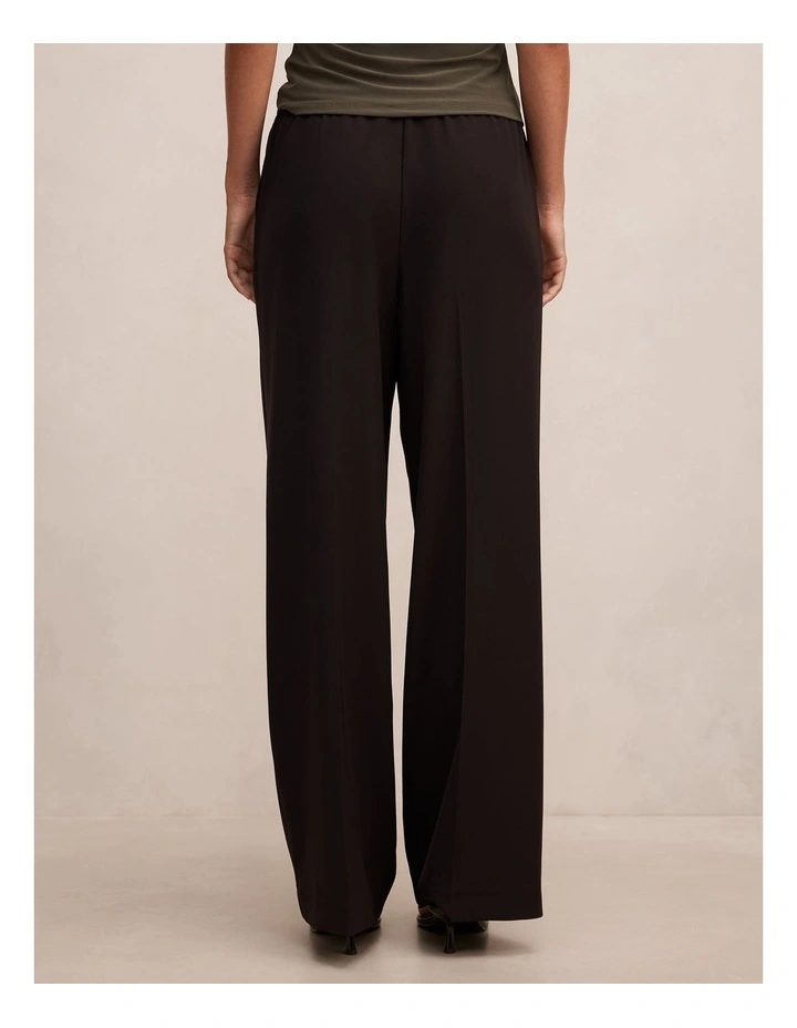 Alyssa Elastic Waist Pants in Black image 2