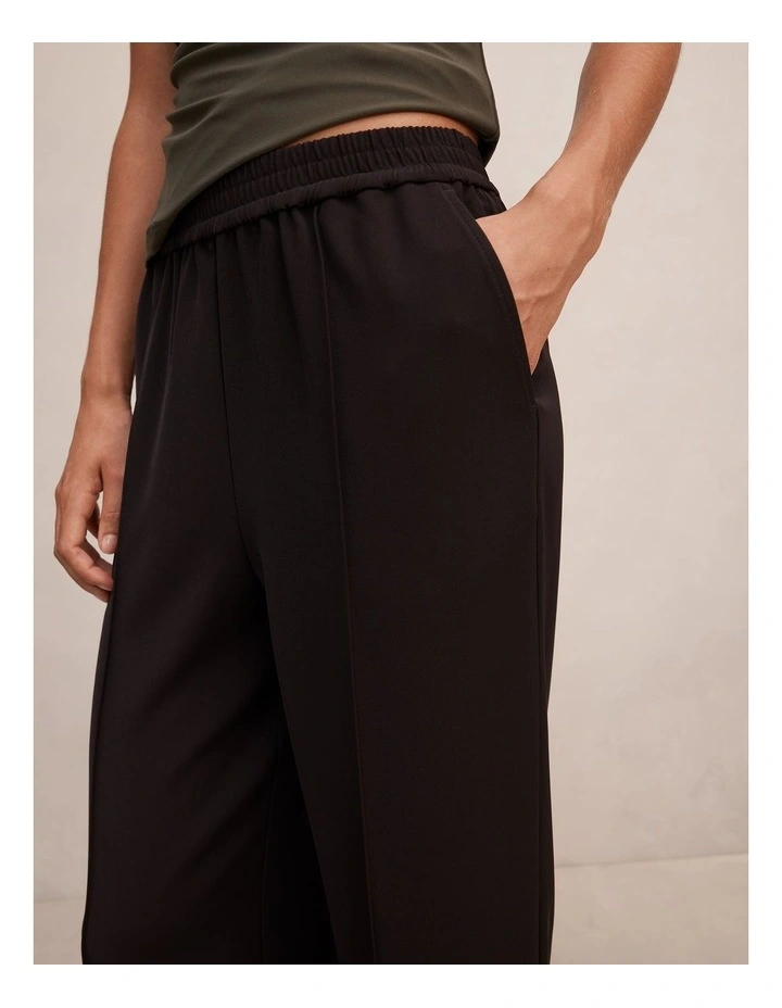 Alyssa Elastic Waist Pants in Black image 4