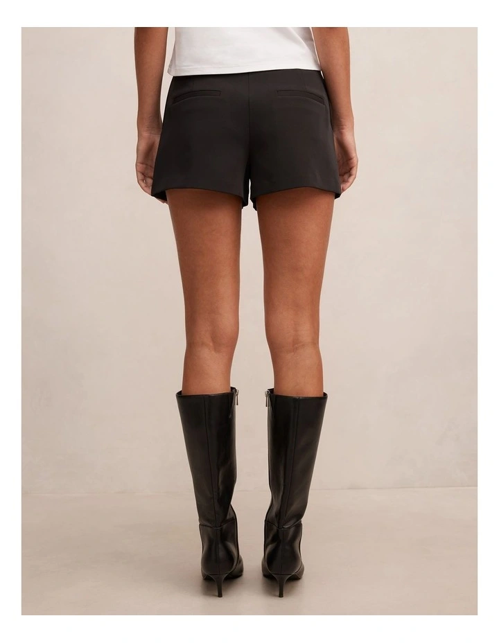 Rita Pleated Shorts in Black image 2