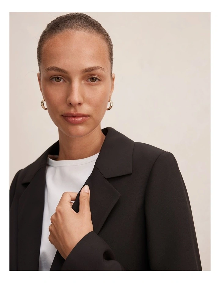 Rita Relaxed Blazer in Black image 4