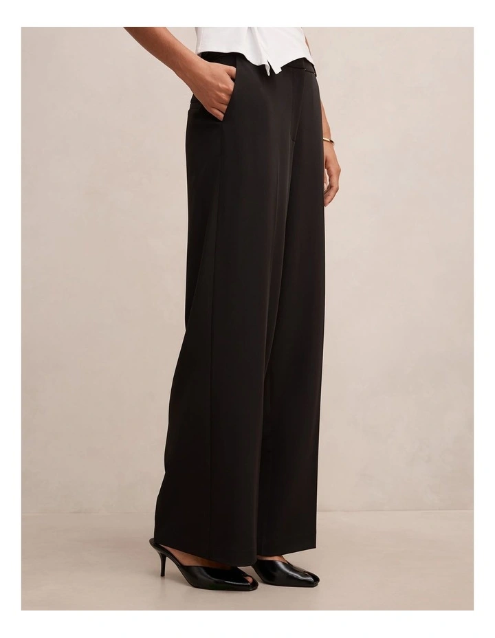 Rita Wide Leg Pants in Black image 3