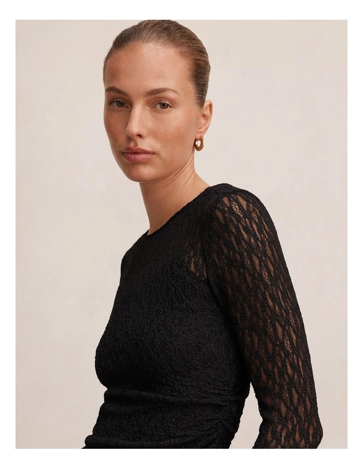 Alex Long Sleeves Top in Black image 4