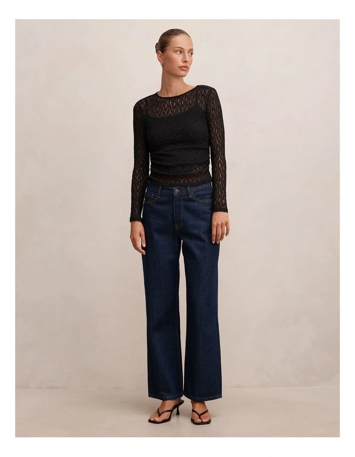 Alex Long Sleeves Top in Black image 5