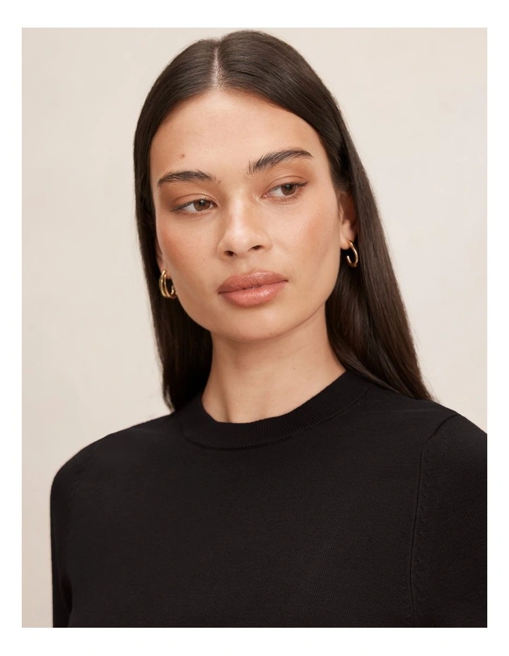 Maisie Short Sleeves T-shirt in Black image 4