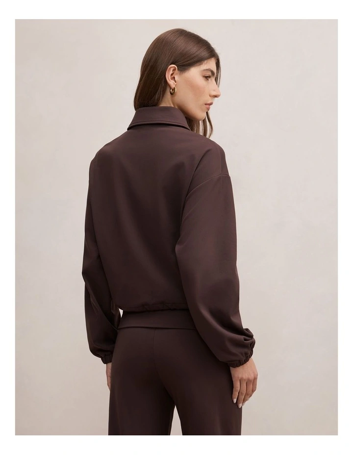 Willow Drawcord Jacket in Brown image 2