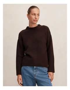 Kerrie Relaxed Sweater in Brown