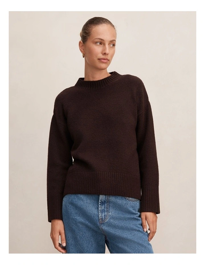 Kerrie Relaxed Sweater in Brown image 1