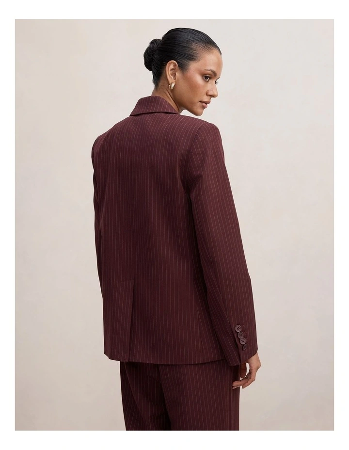 Paloma Single-Breasted Blazer in Red image 2