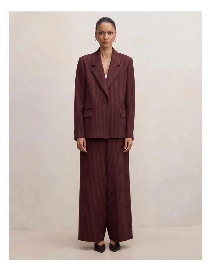 Paloma Single-Breasted Blazer in Red image 5