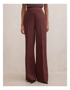 Marissa Wide Leg Pants in Red