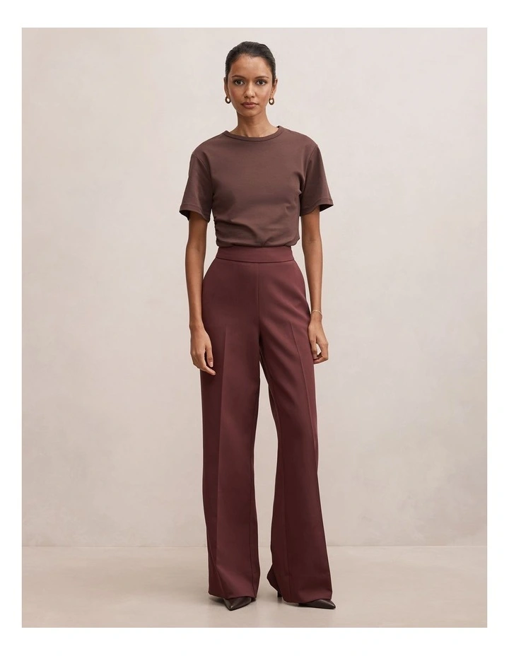 Marissa Wide Leg Pants in Red image 5