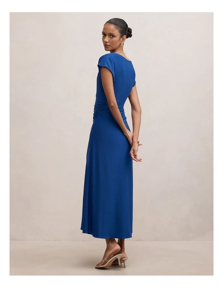 Marissa Jersey Midi Dress in Blue image 2
