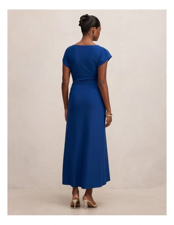 Marissa Jersey Midi Dress in Blue image 2