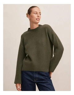 Kerrie Relaxed Sweater in Green
