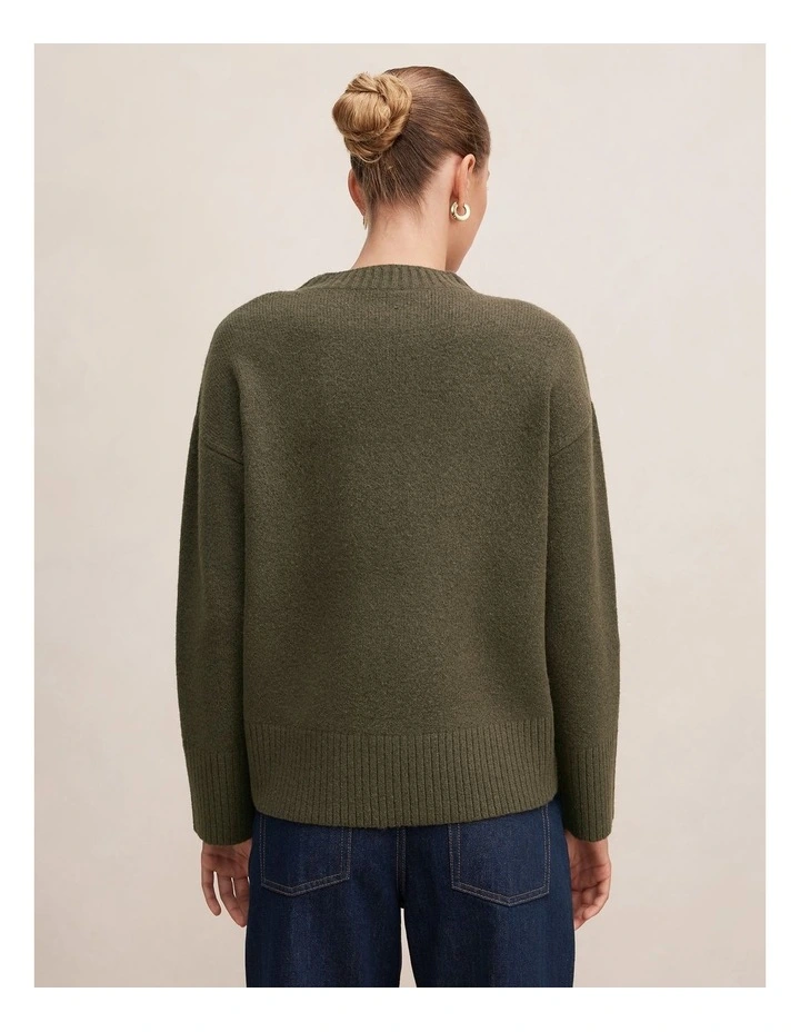 Kerrie Relaxed Sweater in Green image 2