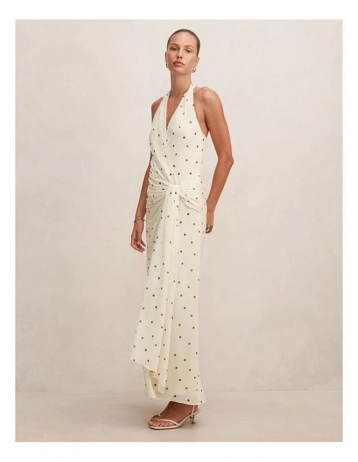 Cartia Wrap Maxi Dress in Yellow image 3