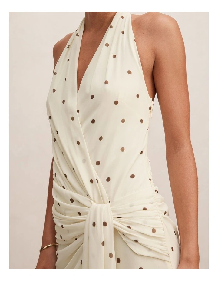 Cartia Wrap Maxi Dress in Yellow image 4