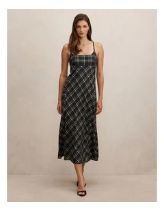 Harley Godet Midi Dress in Multi