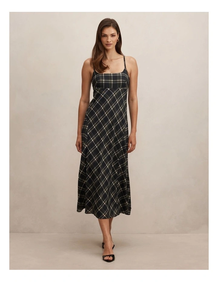 Harley Godet Midi Dress in Multi image 1