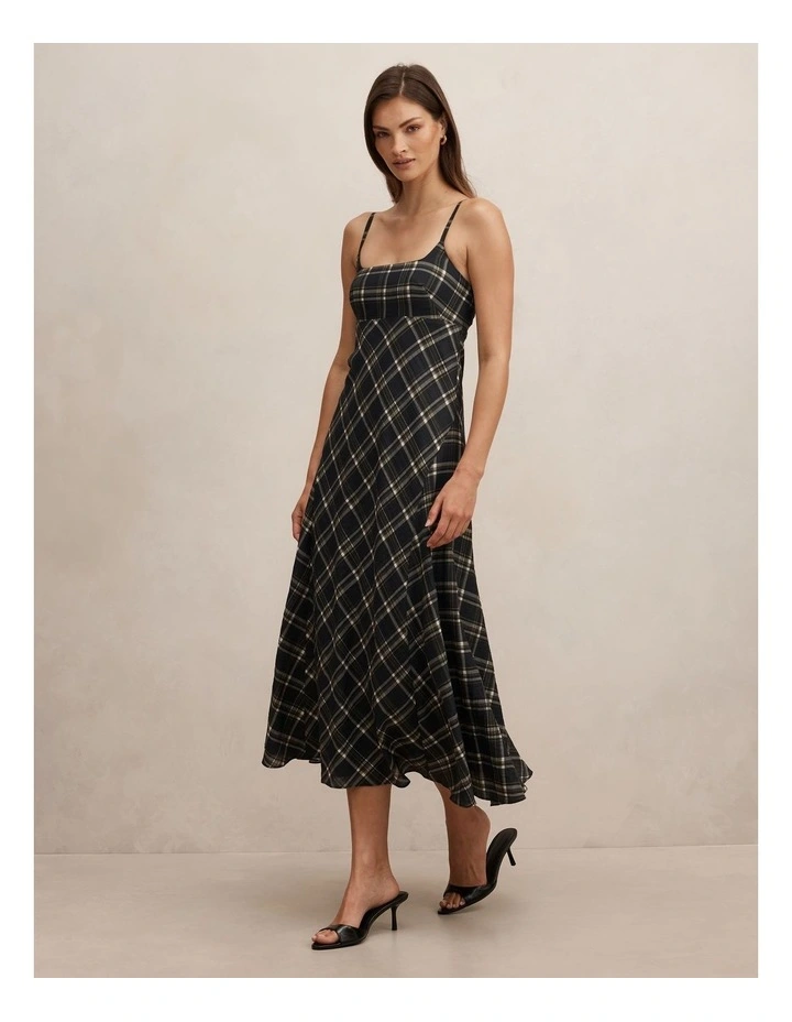Harley Godet Midi Dress in Multi image 3