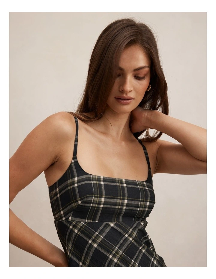 Harley Godet Midi Dress in Multi image 4