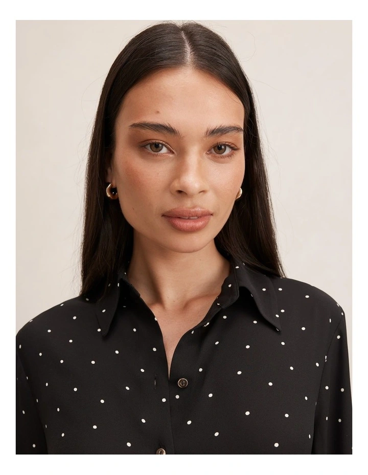 Anne Long Sleeves Shirt in Black image 4