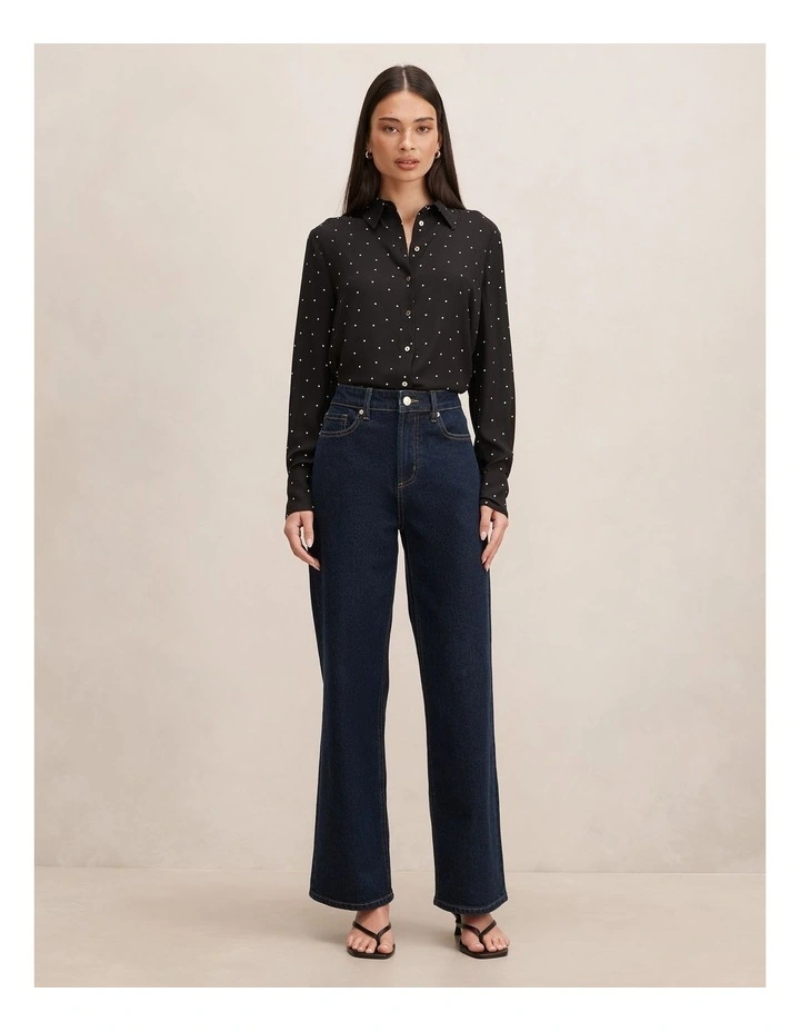 Anne Long Sleeves Shirt in Black image 5