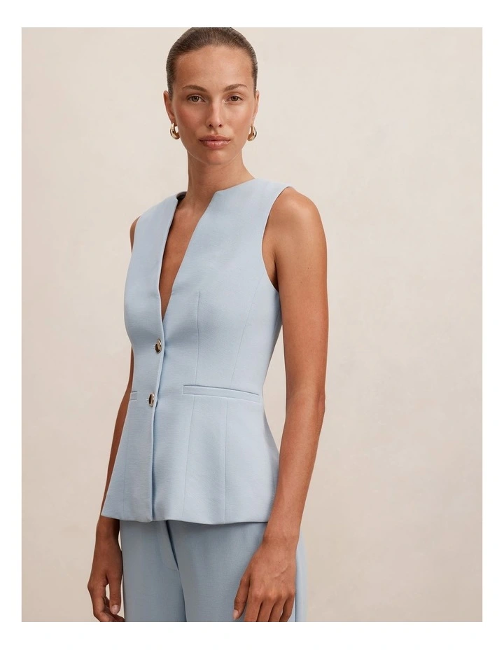 Lindsey Waistcoat in Blue image 4