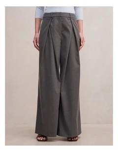 Orla Overlap Pants in Grey