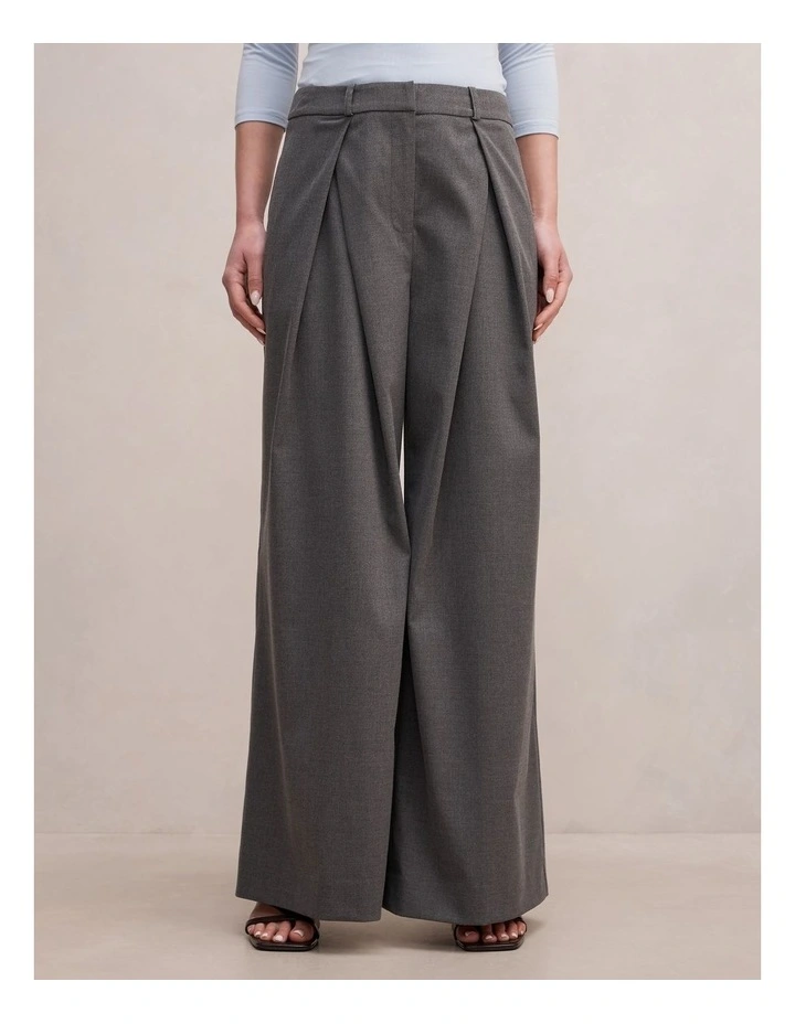 Orla Overlap Pants in Grey image 1