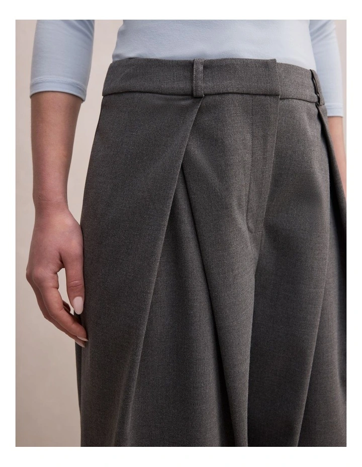 Orla Overlap Pants in Grey image 4