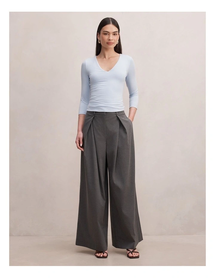 Orla Overlap Pants in Grey image 5