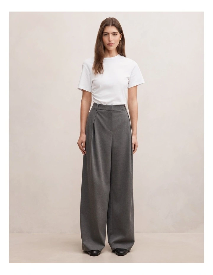 Orla Overlap Pants in Grey image 5