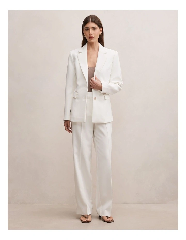 Lee Nipped Waist Blazer in White image 5