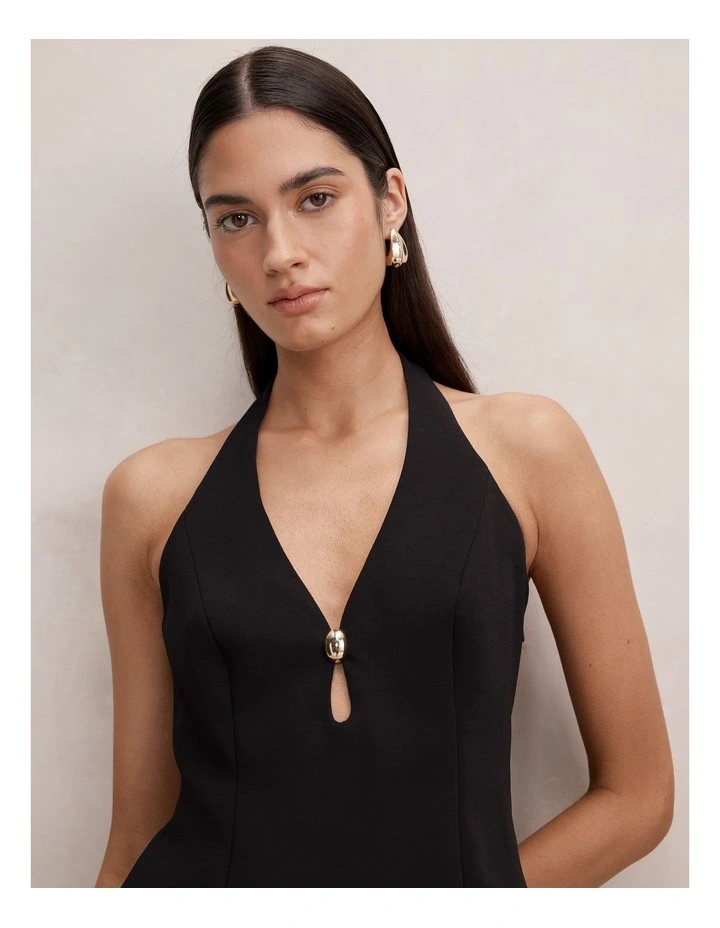 Bria Hardware Keyhole Top in Black image 4