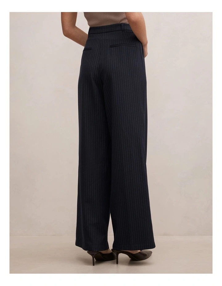 Paloma Tall Pinstriped Wide Leg Pants in Blue image 2