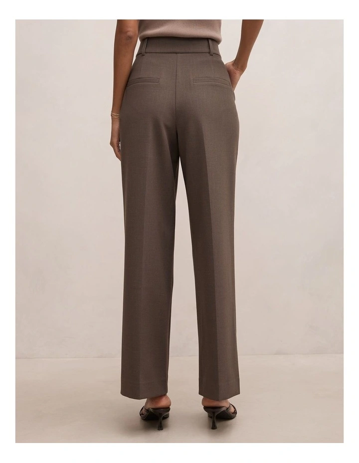 Ada Straight Leg Pants in Dark Mushroom image 2