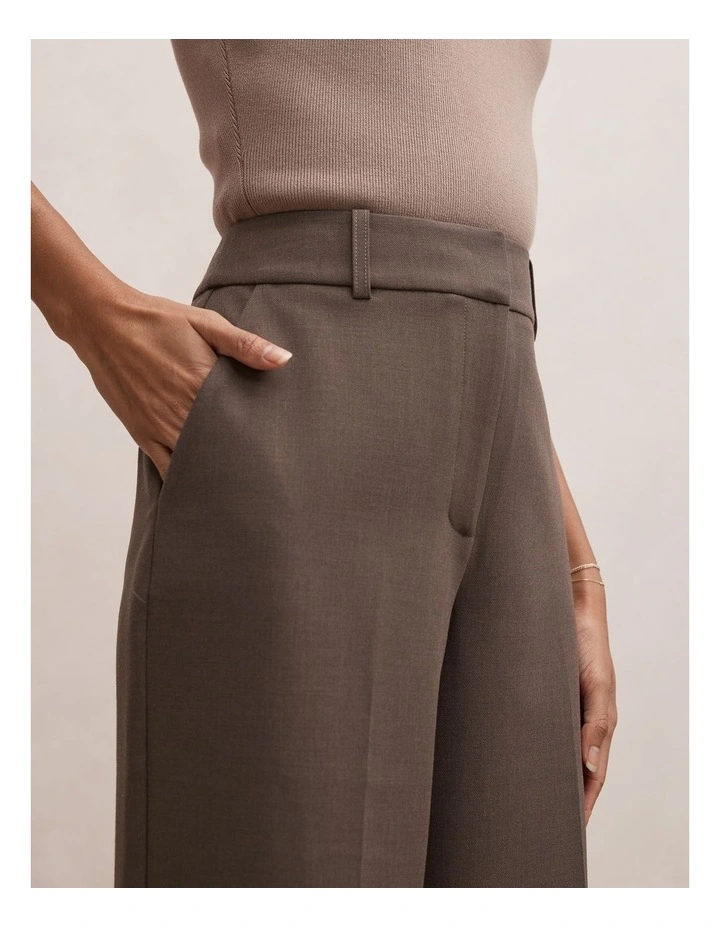 Ada Straight Leg Pants in Dark Mushroom image 4
