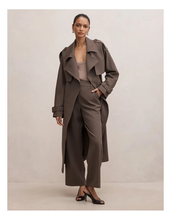 Maya Trench Coat in Brown image 5