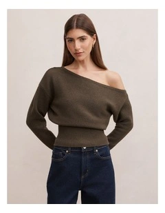 Emerson Asymmetrical Jumper in Green