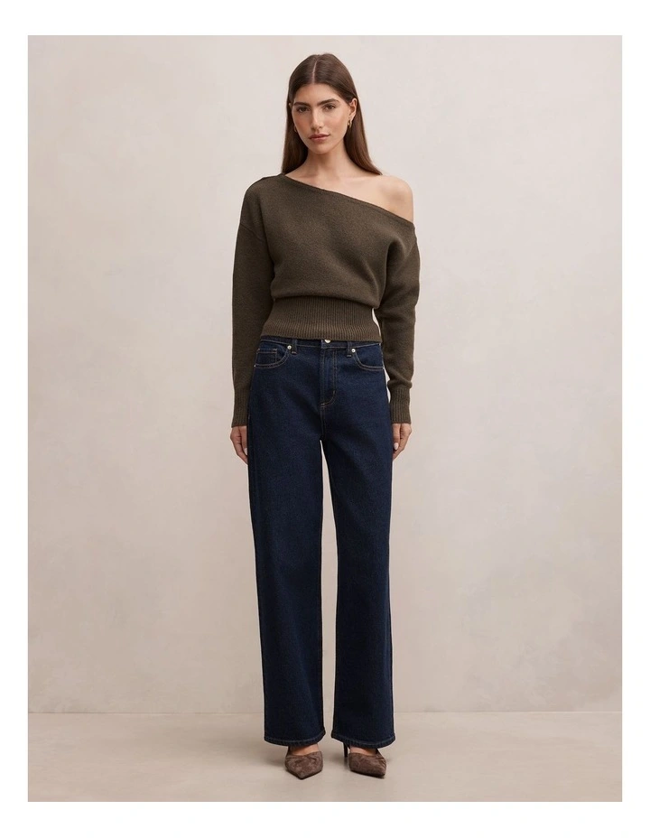Emerson Asymmetrical Jumper in Green image 5