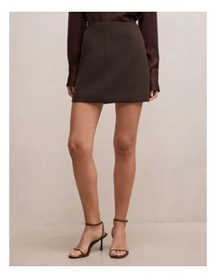 Andie Mini Skirt in Chocolate