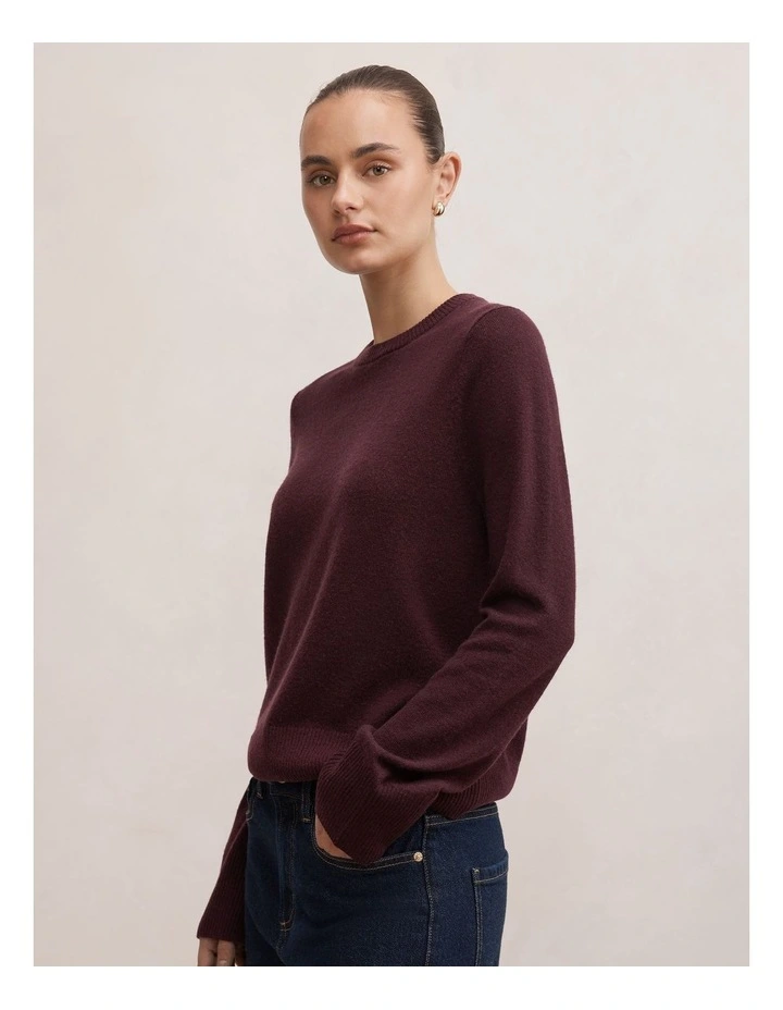 Kiara Merino Blend Sweater in Purple image 3
