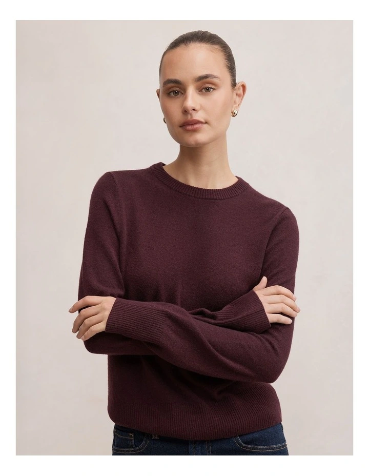 Kiara Merino Blend Sweater in Purple image 4