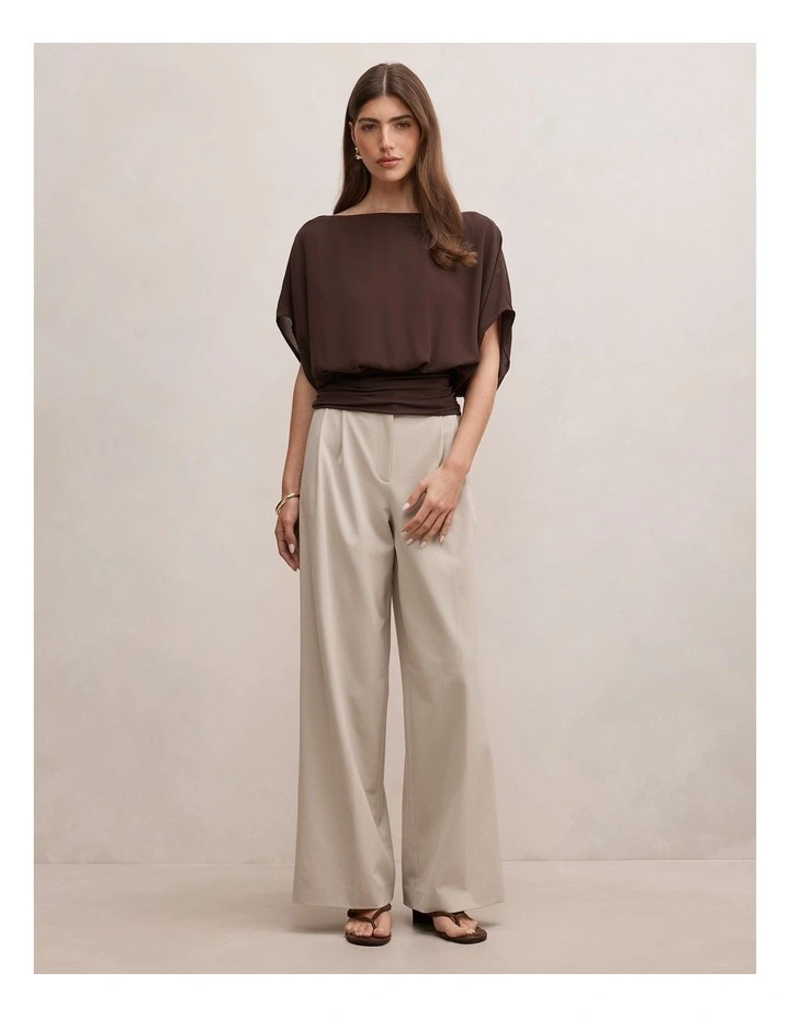 Casey Hybrid Top in Chocolate image 5