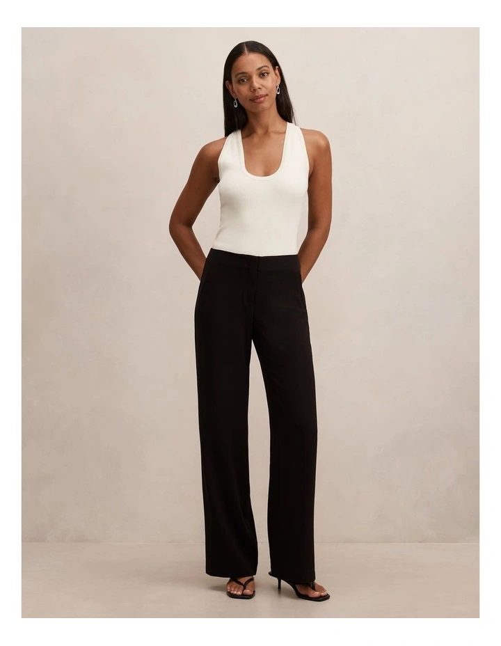 Lizzie Mid Rise Pants in Black image 5