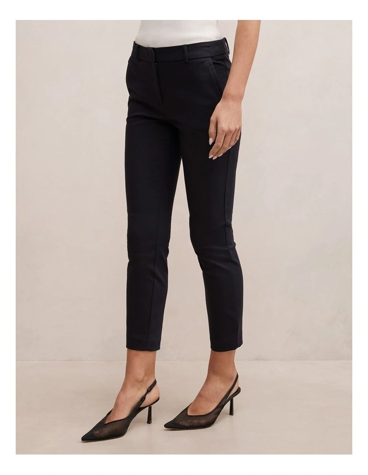 Grace 7/8th Slim Pants in Navy image 3