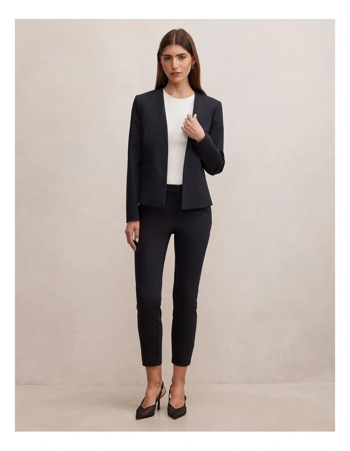 Grace 7/8th Slim Pants in Navy image 5